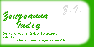 zsuzsanna indig business card